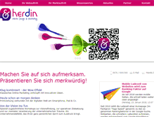 Tablet Screenshot of herdin-webmarketing.at